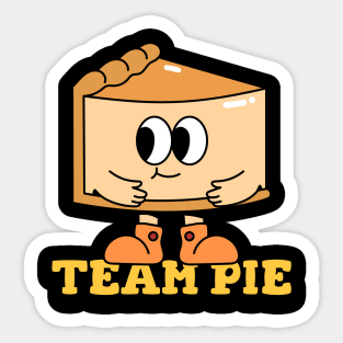 Team Pie Pumpkin Pie Thanksgiving Halloween Sticker